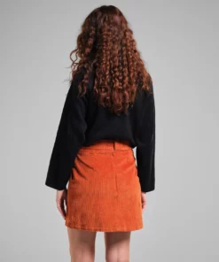 Dedicated Skirt Majorna Corduroy Cinnamon Orange