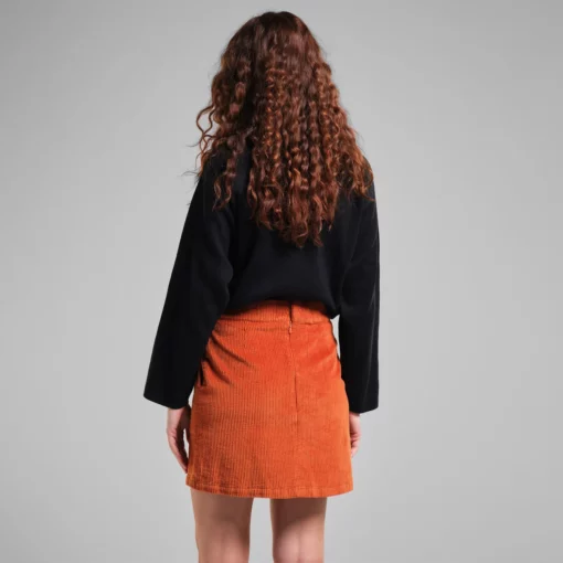 Dedicated Skirt Majorna Corduroy Cinnamon Orange
