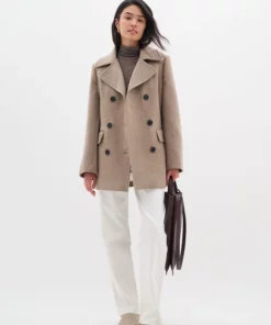 InWear Perry Sailor Coat Sandy Grey Melange