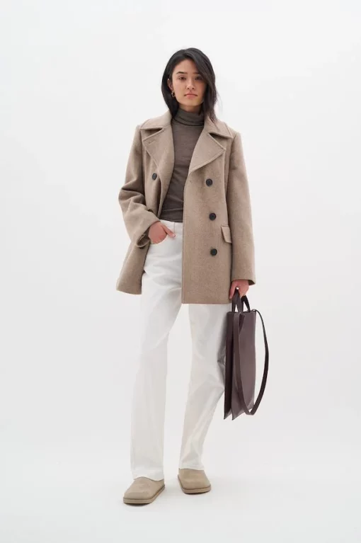 InWear Perry Sailor Coat Sandy Grey Melange