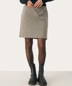 Part Two Corinne Skirt Brown Check