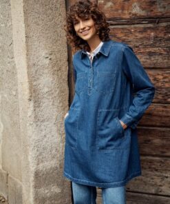 Part Two Stine Denim Dress Medium Blue Denim