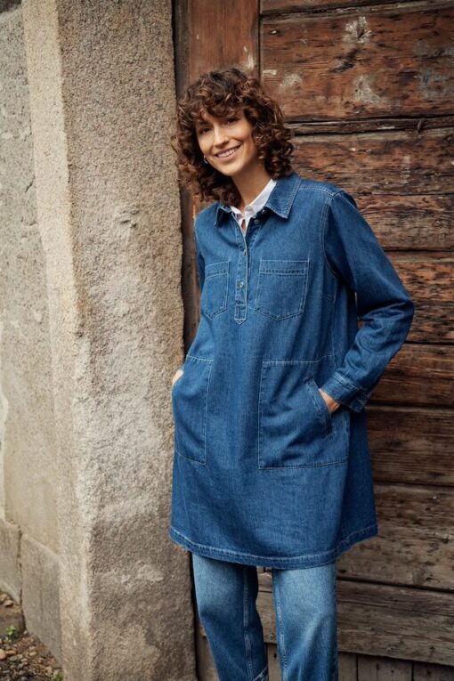 Part Two Stine Denim Dress Medium Blue Denim