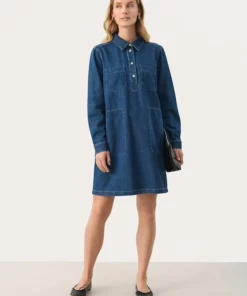 Part Two Stine Denim Dress Medium Blue Denim