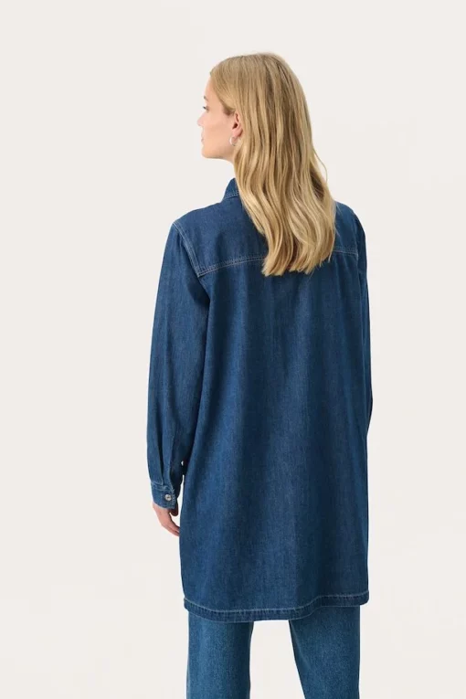 Part Two Stine Denim Dress Medium Blue Denim