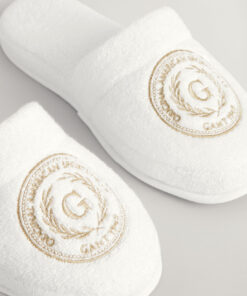 Gant Home Crest Slippers White