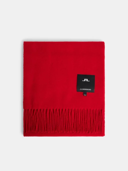 J.Lindeberg Champ Solid Scarf Barbados Cherry