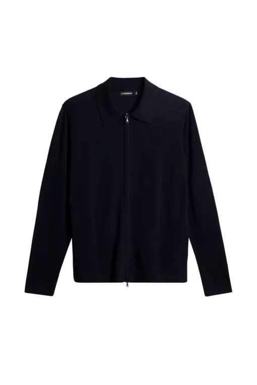 J.Lindeberg Kaleb Merino Zip Cardigan Navy