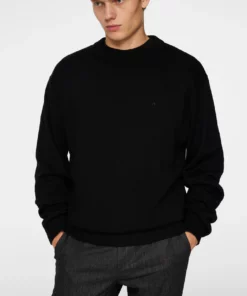 J.Lindeberg Kino Merino Crew Black