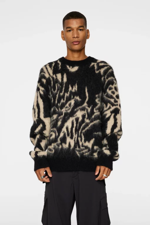 J.Lindeberg Falkor Jaquard Knit Black
