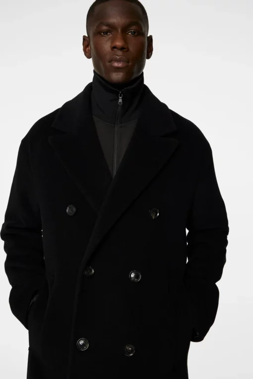 J.Lindeberg Willy Wool Coat Black