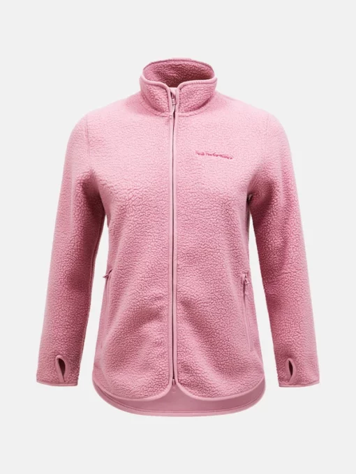 Peak Performance Pile Zip Jacket Women Bitter Root