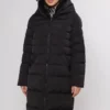 Keila Padded Faux Fur Coat Black