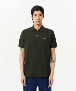 Lacoste Original L.12.12 Petit Pique Cotton Polo Shirt Dark Khaki Green