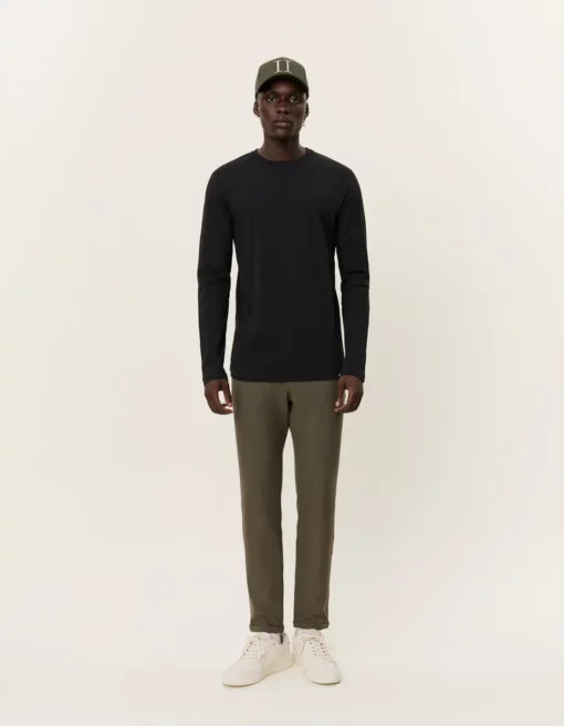 Les Deux Nørregaard LS T-Shirt Tonal Black