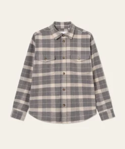 Les Deux Les Deux Lennon Check Overshirt Excalibur/Raven