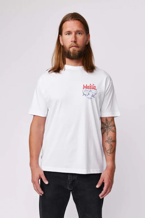 Makia Brokenheaterd T-shirt White