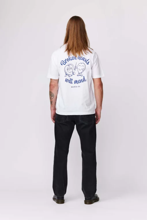 Makia Brokenheaterd T-shirt White
