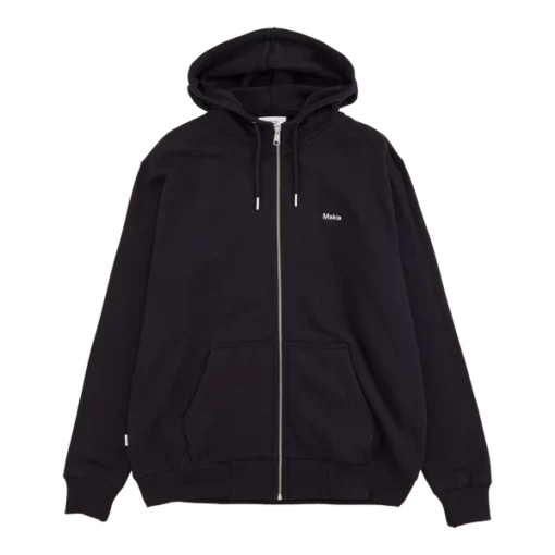 Makia Enso Hooded Zip Sweatshirt Black