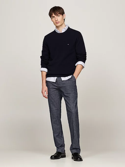 Tommy Hilfiger Smart Casual Denton Straight Trousers Desert Sky