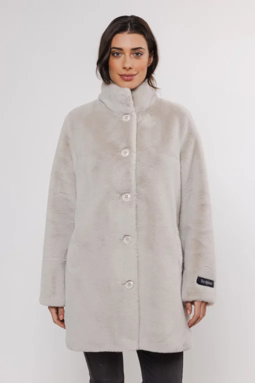 Rino & Pelle Nonna Faux Fur Coat Birch