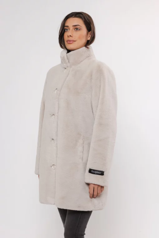 Rino & Pelle Nonna Faux Fur Coat Birch