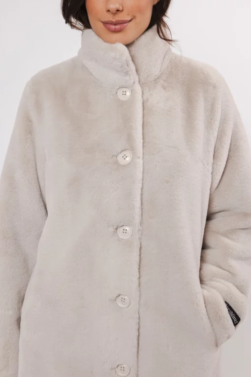 Rino & Pelle Nonna Faux Fur Coat Birch