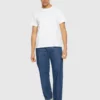 Knowledge Cotton Apparel Fig Loose Denim Pants Dark Blue Denim