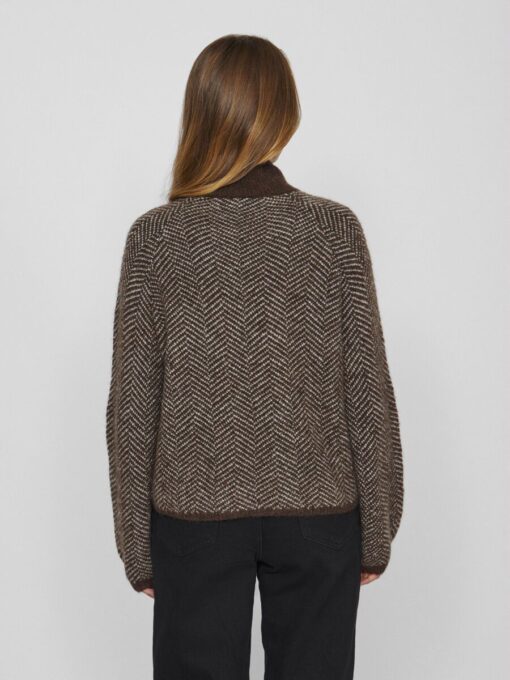 Vila Lory High Neck Knit Coffee Bean