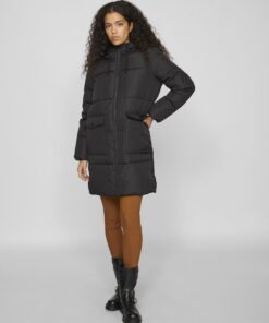 Vila Dorsty Padded Coat Black Beauty