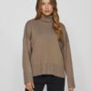 Vila Ostria Rollneck Knit Fossil
