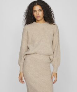 Vila Kachel Knit Natural Melange