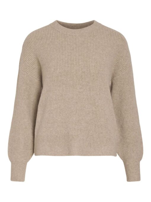 Vila Kachel Knit Natural Melange
