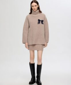 Selected Femme Mary Long Rollneck Knit Irish Cream