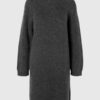 Selected Femme Lulu High Neck Knit Dress Volcanic Ash