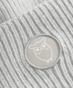 Knowledge Cotton Apparel Big Rib Beanie Grey Melange