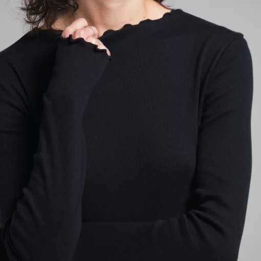 Dedicated Rib Dress Lofta Black