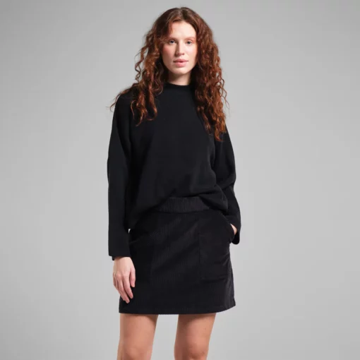 Dedicated Skirt Majorna Corduroy Black