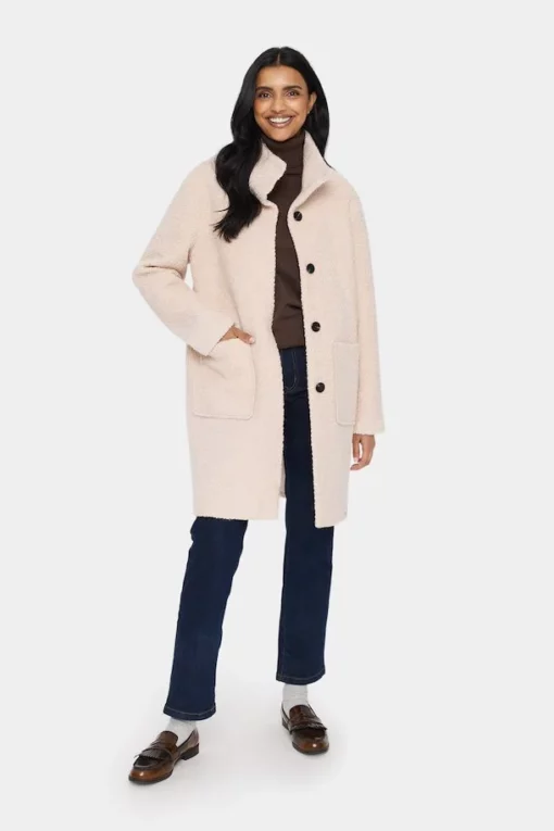 Saint Tropez Ferddysz Coat Creme