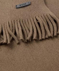 Boss Albas Scarf Khaki Green