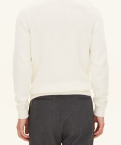 Oscar Jacobson Salomon Rollneck Jumper White
