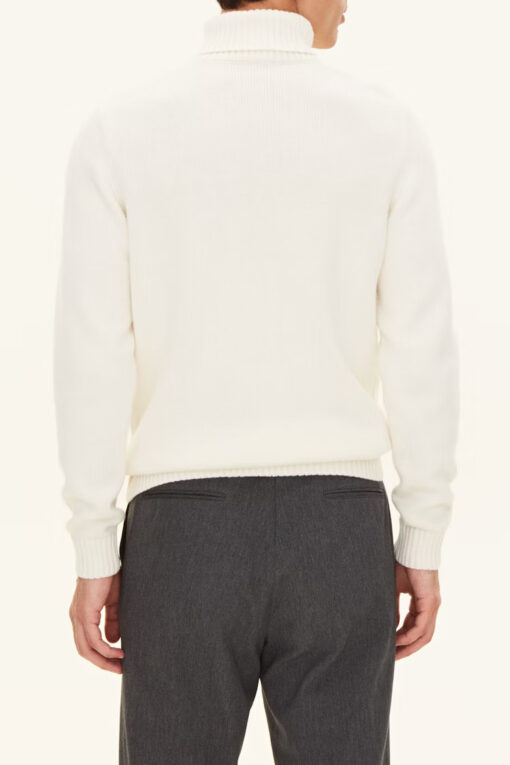 Oscar Jacobson Salomon Rollneck Jumper White