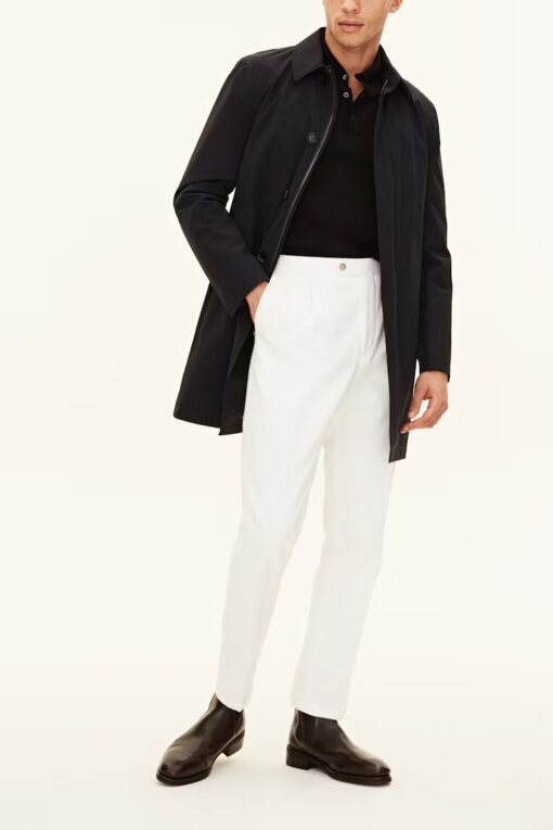 Oscar Jacobson Car Coat Dark Blue