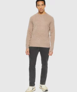 Knowledge Cotton Apparel Lambswool Knit Kelp Melange
