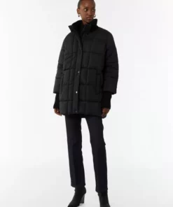 Comma, Quilted Coat Black