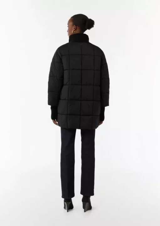 Comma, Quilted Coat Black