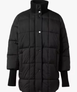 Comma, Quilted Coat Black