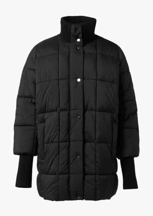 Comma, Quilted Coat Black