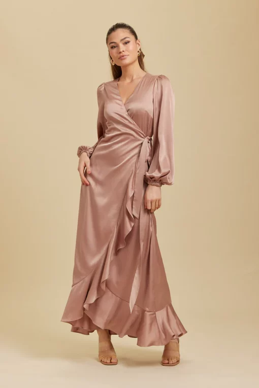 Dry Lake Shauni Dress Dusty Pink