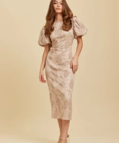 Dry Lake Liz Long Dress Champagne